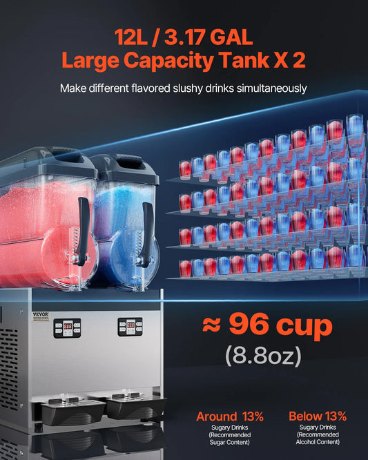 Commercial Slushy Machine 1-3 Tanks